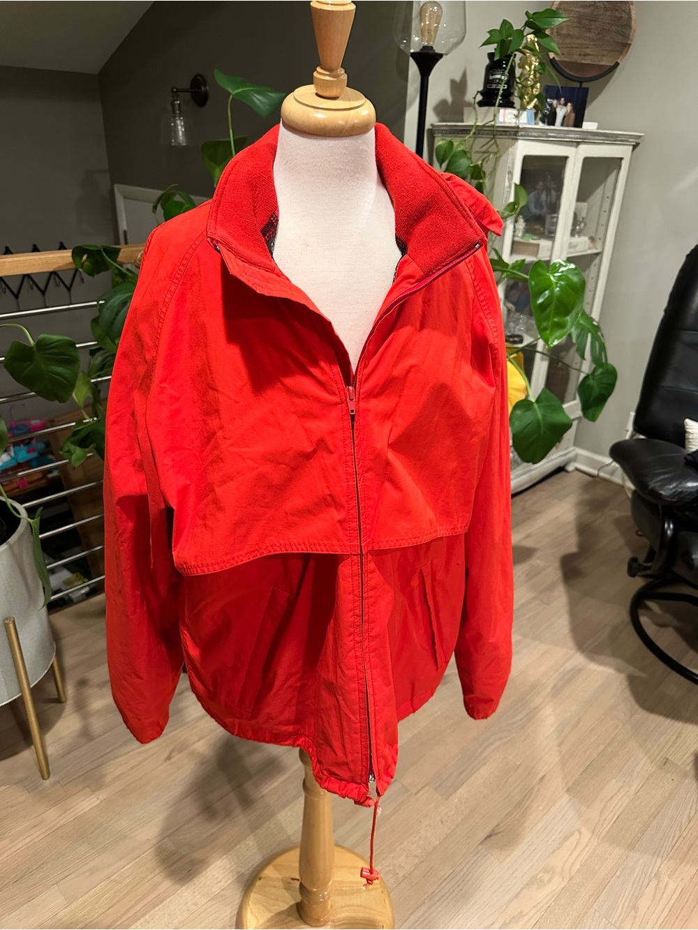 Eddie Bauer Bright Red Lightweight Gore-Tex Jacket